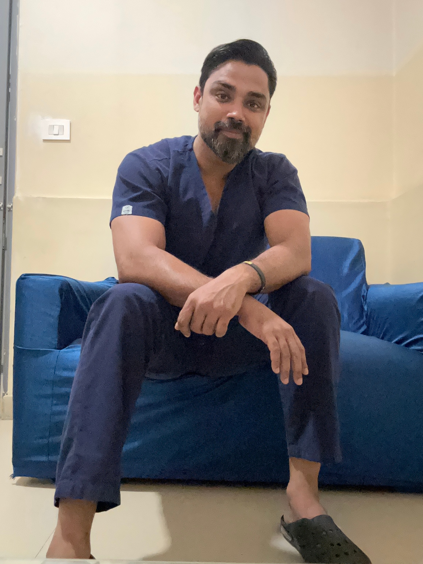 Between cases — the doctor behind the brand
